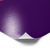 Drache Blume Fotodruck (Ecke)