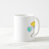 Drache Blume Kaffeetasse (VorderseiteRechts)