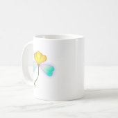 Drache Blume Kaffeetasse (Vorderseite Links)