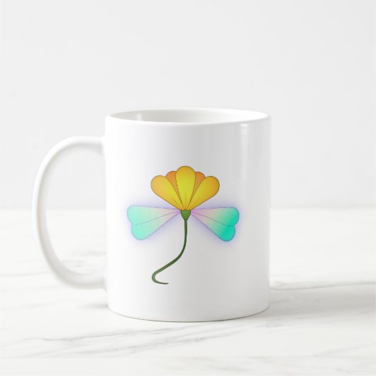 Drache Blume Kaffeetasse (Links)