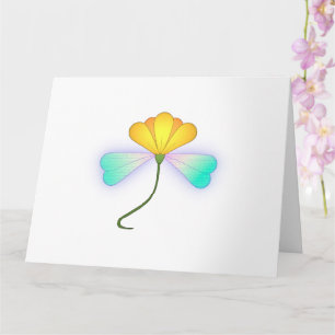 Drache Blume Karte