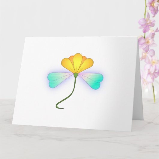 Drache Blume Karte (Orchidee)