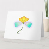 Drache Blume Karte (Vorderseite)