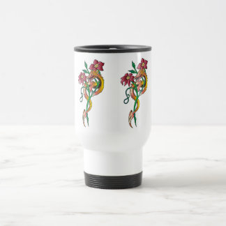 Drache-Blumen-Tasse Reisebecher
