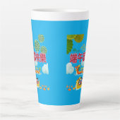 Drache Boot Harmonie azurblau Milchtasse (Vorderseite)