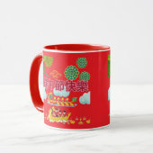 Drache Boot Harmonie hellrot Tasse (Vorderseite Links)