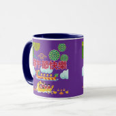 Drache Boot Harmonie königliches Lila Tasse (Vorderseite Links)