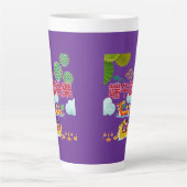 Drache Boot Harmonie königliches Violett Milchtasse (Vorderseite)