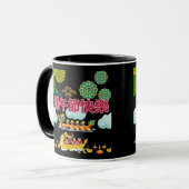 Drache Boot Harmonie schwarz  Tasse (Vorderseite Links)