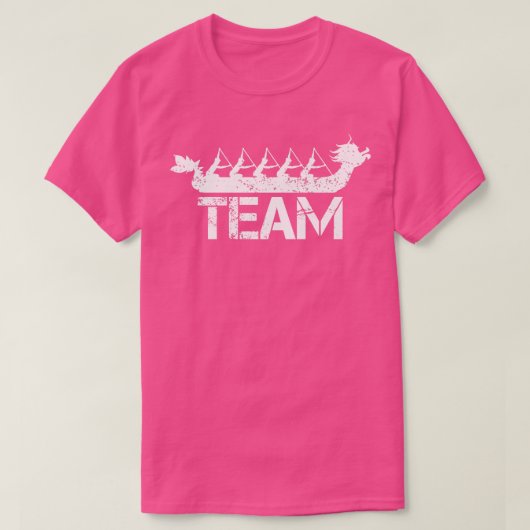 Drache Boot Rennteam T-Shirt (Design vorne)