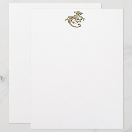 Drache Briefbogen (Vorne/Hinten)