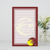 Drache Briefpapier (Stehend Vorderseite)