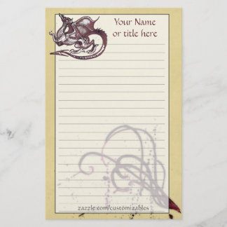 Drache-Briefpapier Briefpapier