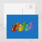 Drache Cartoon Postkarte (Vorne/Hinten)