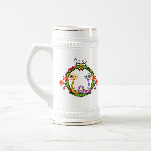 Drache-Charme Bierglas (Links)