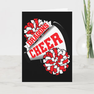 Drache Cheer Ck Zur Schule Cheerleading-Geist R Karte