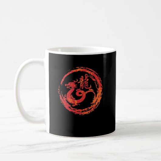 Drache chinesisches Tierkreiszeichen Kaffeetasse (Links)