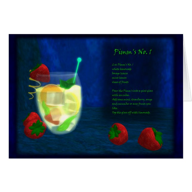 Drache-Cocktail-Bar: Pimms No.1 (Vorderseite (Horizontal))