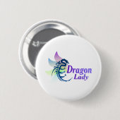 Drache-Dame Button (Vorne & Hinten)