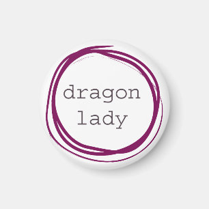 Drache-Dame Magnet
