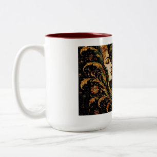 Drache Dame – Persische Fantasy-Frau mit Drachenha Zweifarbige Tasse