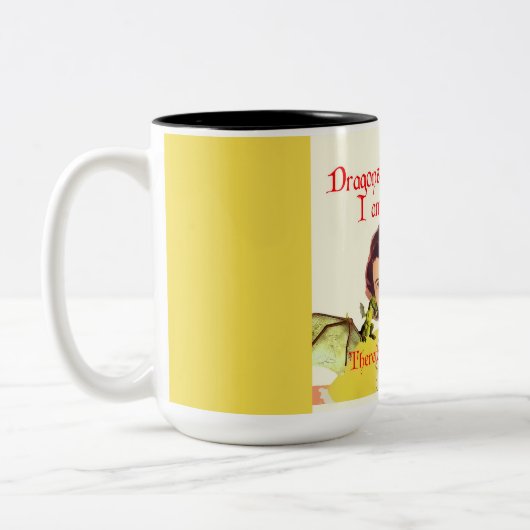 Drache-Dame Zweifarbige Tasse (Links)