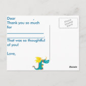 Drache DANKEN IHNEN Postkarte (personifizieren (Rückseite)