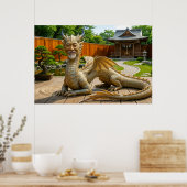 Drache der Balance Poster (Küche)
