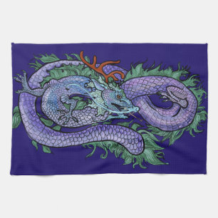 Drache der Blauen Ewigkeit Geschirrtuch