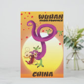 Drache der China Wuhan Hubei Briefpapier (Stehend Vorderseite)