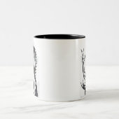 Drache der Dunkelheit Zweifarbige Tasse (Mittel)