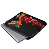 Drache der glühenden Chinesischen Parade Laptopschutzhülle (Vorne Knopf)