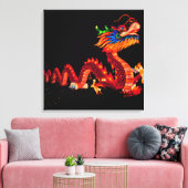 Drache der glühenden Chinesischen Parade Leinwanddruck (Insitu (Wohnzimmer))