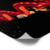 Drache der glühenden Chinesischen Parade Poster (Ecke)