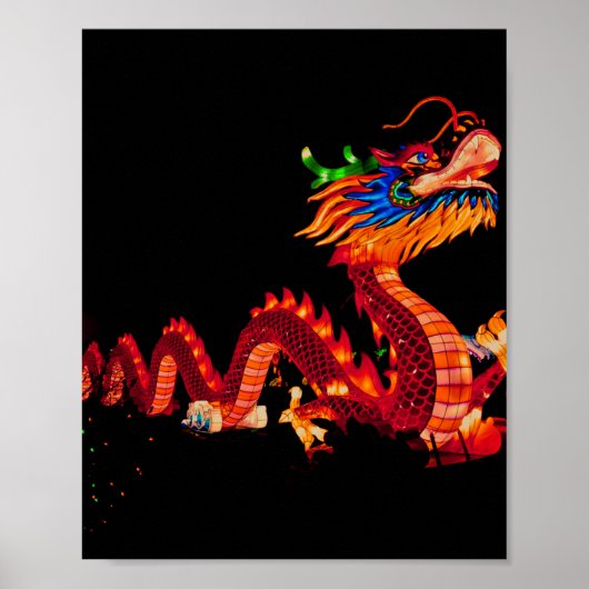 Drache der glühenden Chinesischen Parade Poster (Vorne)