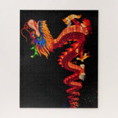 Drache der glühenden Chinesischen Parade Puzzle (Vertikal)