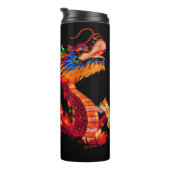 Drache der glühenden Chinesischen Parade Thermosbecher (Nach rechts gedreht)