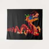 Drache der glühenden Chinesischen Parade Wandteppich (Vorderseite (Horizontal))