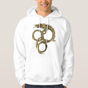 Drache der goldenen Linie - Elegante Mythische Kre Hoodie