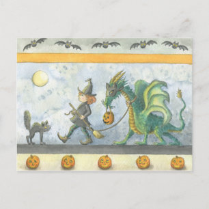 Drache der kleinen Hexe (Postkarte) Postkarte
