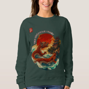 Drache der Krimson Sun Sweatshirt