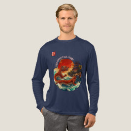 Drache der Krimson Sun Tri-Blend Shirt