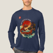 Drache der Krimson Sun Tri-Blend Shirt (Vorderseite)