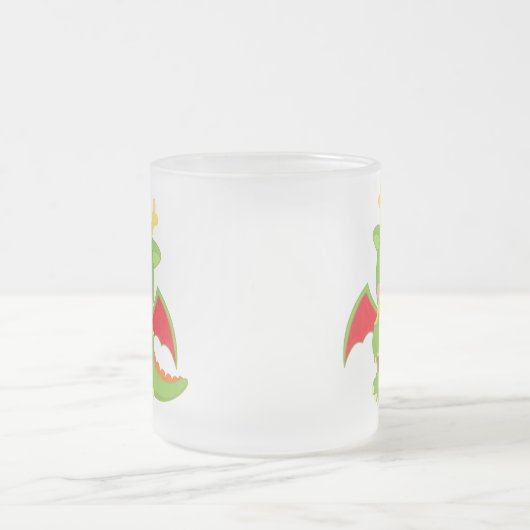 Drache, der Laterne hält Mattglastasse (Mittel)