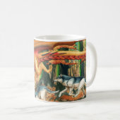 Drache, der Morrow mit Wölfen durch Carla läuft Kaffeetasse (VorderseiteRechts)