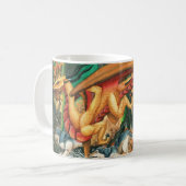 Drache, der Morrow mit Wölfen durch Carla läuft Kaffeetasse (Vorderseite Links)