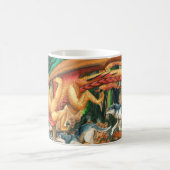 Drache, der Morrow mit Wölfen durch Carla läuft Kaffeetasse (Mittel)