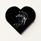 Drache der Nacht Notizblock (Rückseite)