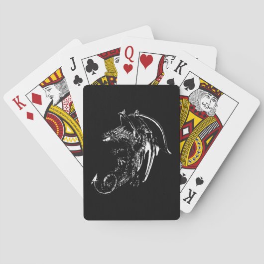 Drache der Nachtspielkarten Spielkarten (Rückseite)