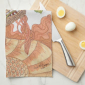 Drache der Naturschätze Geschirrtuch (Viertel Falte)